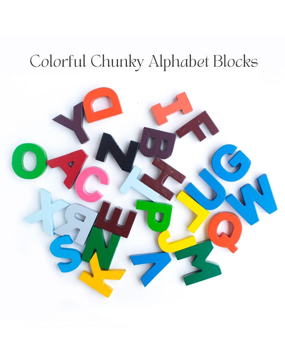 Nesta Toys Education Alphabet Wooden Puzzle-26 Multicolored