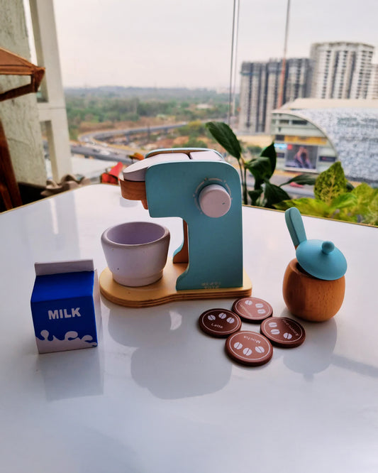 Nesta Toys Wooden Coffee Maker-Pretend & Play Toy-24M+