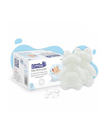 Littloo Mild & Gentle Baby Soap Bar-With Wheatgerm Protein