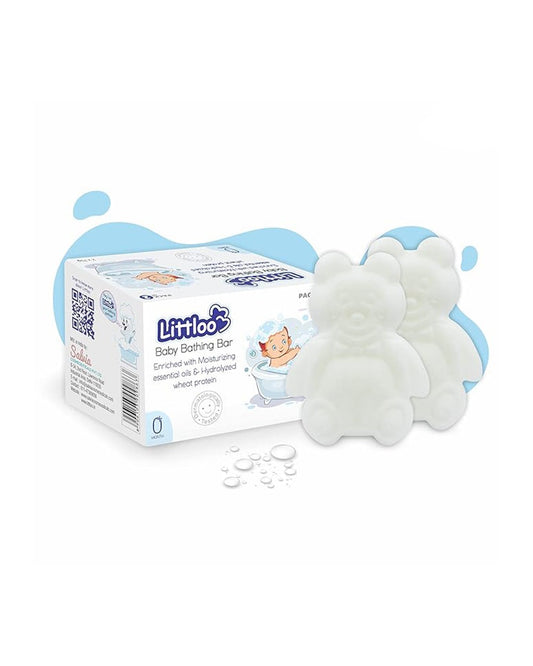 Littloo Mild & Gentle Baby Soap Bar-With Wheatgerm Protein