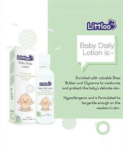 Littloo Daily Moisturizing Baby Lotion-With Calendula & Coconut Oil