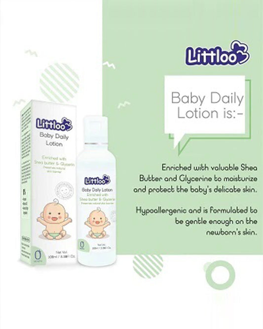 Littloo Daily Moisturizing Baby Lotion-With Shea Butter & Glycerin