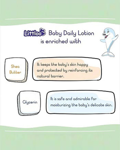 Littloo Daily Moisturizing Baby Lotion-With Calendula & Coconut Oil