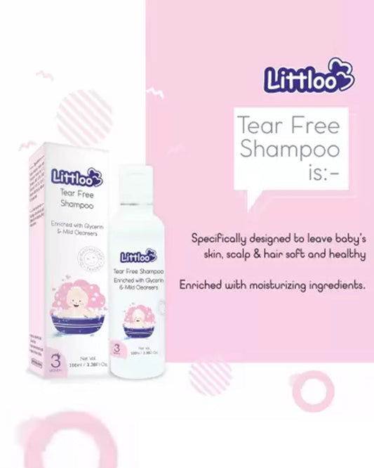 Littloo Tear Free Baby Shampoo-With Glycerine