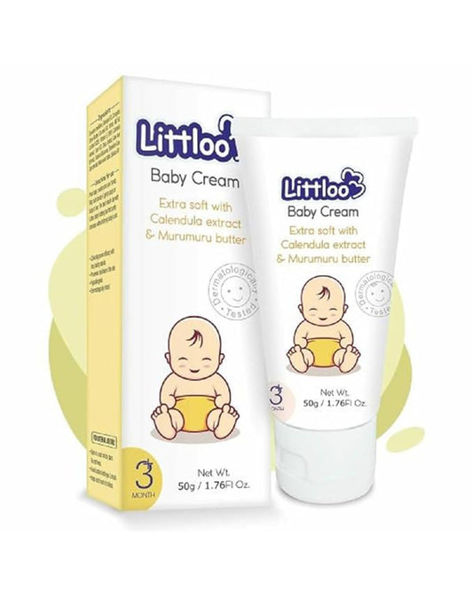 Littloo Moisturizing Baby Cream-With Coconut Oil & Calendula