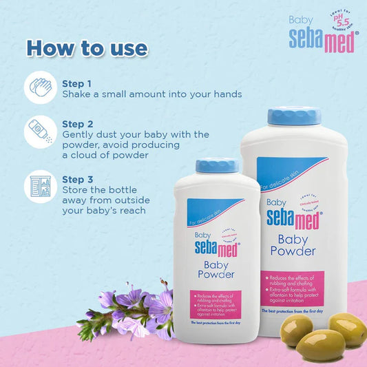 Sebamed Baby Powder-With Olive Oil & Allantoin