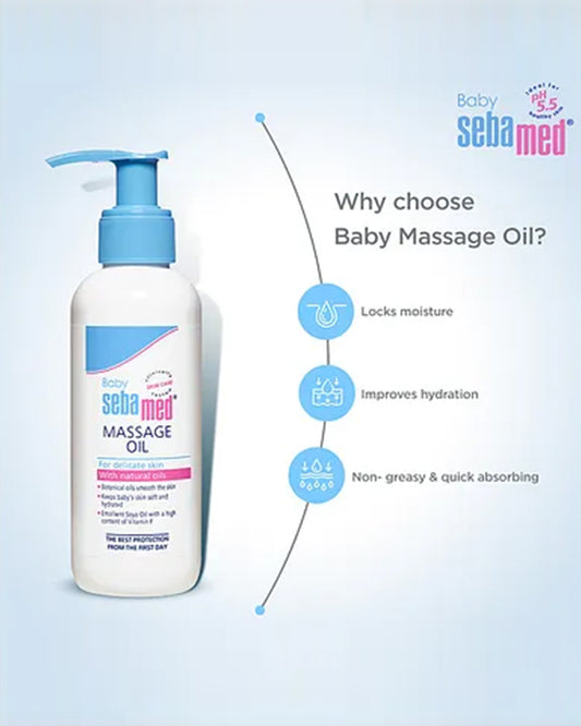 Sebamed Baby Massage Oil-With Soya Oil