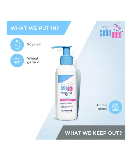 Sebamed Baby Massage Oil-With Soya Oil