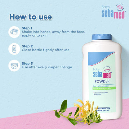 Sebamed Baby Powder-With Honeysuckle