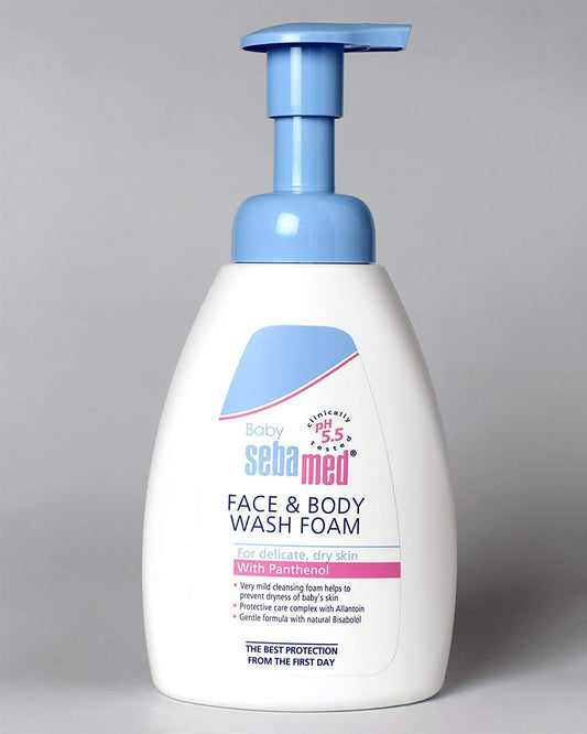 Sebamed Face & Body Baby Wash Foam-With Panthenol