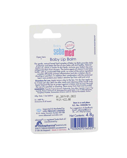 Sebamed Baby Lip Balm-With Shea Butter & Jojoba Oil-For Delicate Skin