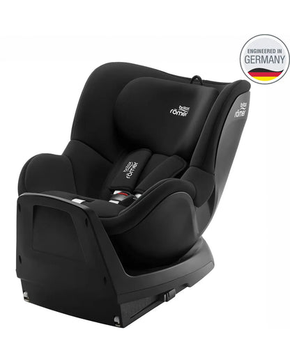 Britax Dualfix Plus Baby Car Seat-Convertible (Front & Rear Facing)-360 Degree Rotation-For 0 to 4Y (Upto 18Kg)-Space Black