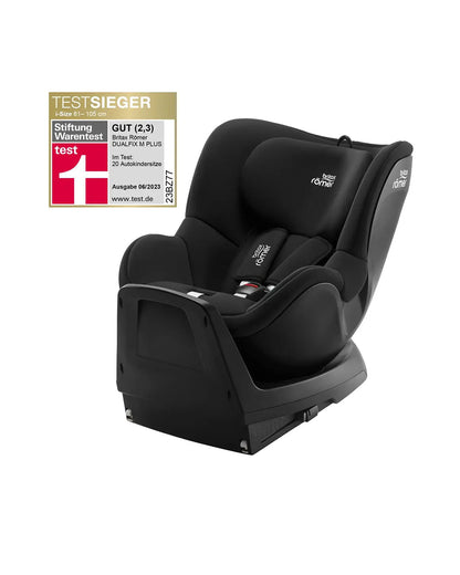 Britax Dualfix Plus Baby Car Seat-Convertible (Front & Rear Facing)-360 Degree Rotation-For 0 to 4Y (Upto 18Kg)-Space Black