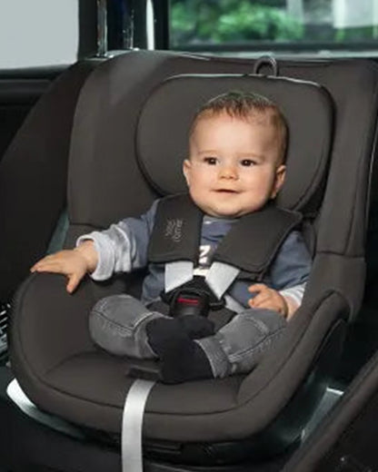 Britax Dualfix Plus Baby Car Seat-Convertible (Front & Rear Facing)-360 Degree Rotation-For 0 to 4Y (Upto 18Kg)-Space Black