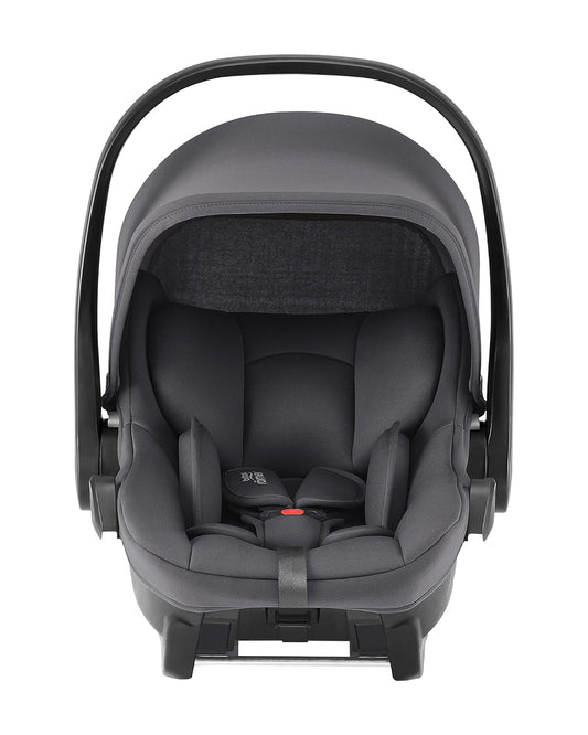 Britax Gravity II Baby Stroller & Baby Safe Core Car Seat Combo-Stroller Features (Flat Reclining Seat, One Hand Fold)-Car Seat Features (Adjustable Headrest, Use for 0-1.5Y)-Car Seat Adapter Included-Marble Blue & Midnight Grey