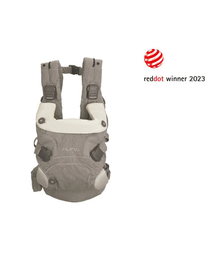 Nuna Cudl Clik Baby Carrier-4 Carry Positions-Innovative Leg Openings-For 0 to 3Y (Upto 16Kg)-Fog