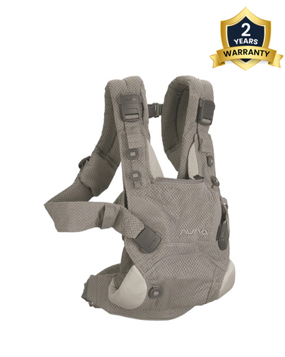 Nuna Cudl Clik Baby Carrier-4 Carry Positions-Innovative Leg Openings-For 0 to 3Y (Upto 16Kg)-Fog