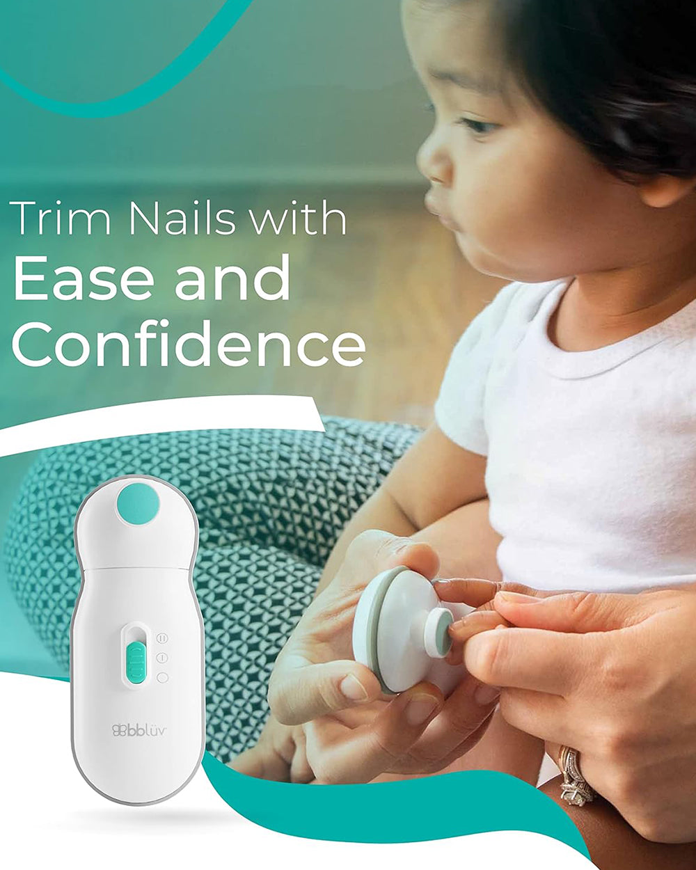 bbluv Trimo Baby Electric Nail Trimmer-White-Extra 5% Off