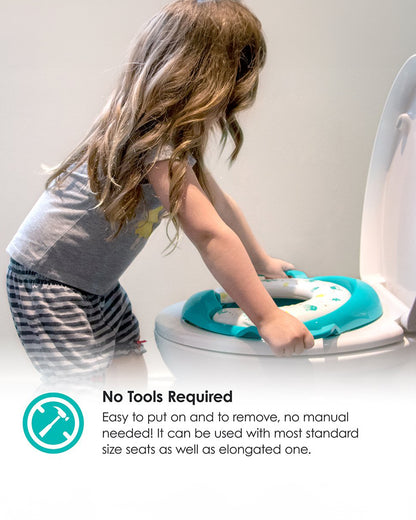 bbluv Poti Potty Seat-With Removable Cushion-Aqua-9M+