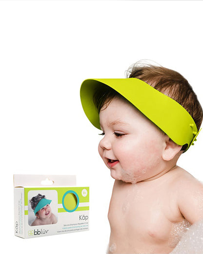 bbluv Kap-Silicone Shampoo Repellant Shower Cap-Lime