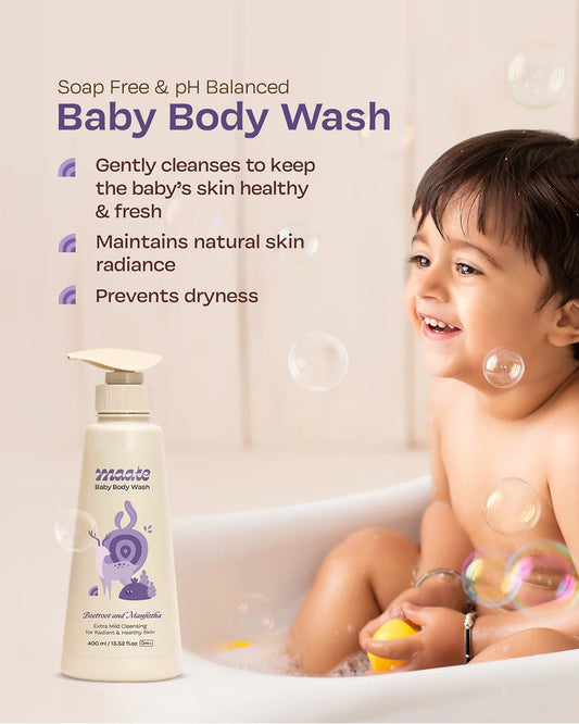 Maate Baby Body Wash-With Beetroot & Manjistha