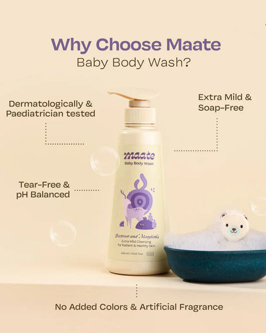 Maate Baby Body Wash-With Beetroot & Manjistha