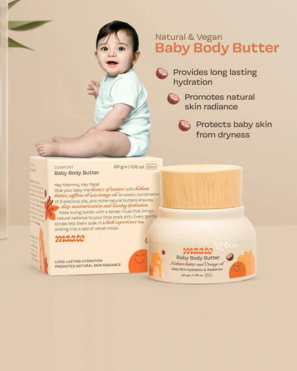 Maate Body Butter Baby Cream-With Pure Kokum Butter & Saffron