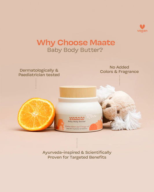 Maate Body Butter Baby Cream-With Pure Kokum Butter & Saffron