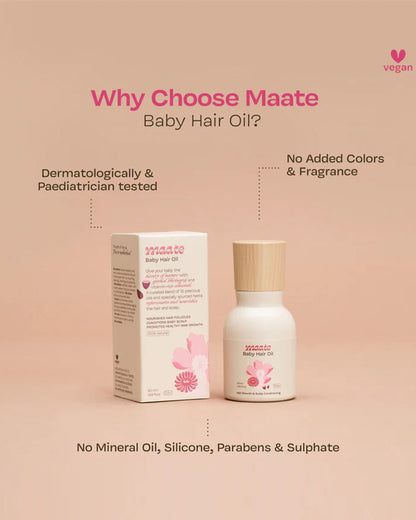 Maate Baby Hair Oil-With Almond Oil & Bhringraj