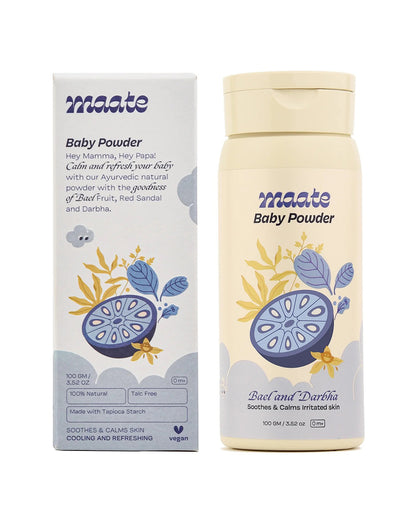 Maate Baby Powder-With Bael Fruit & Darbha