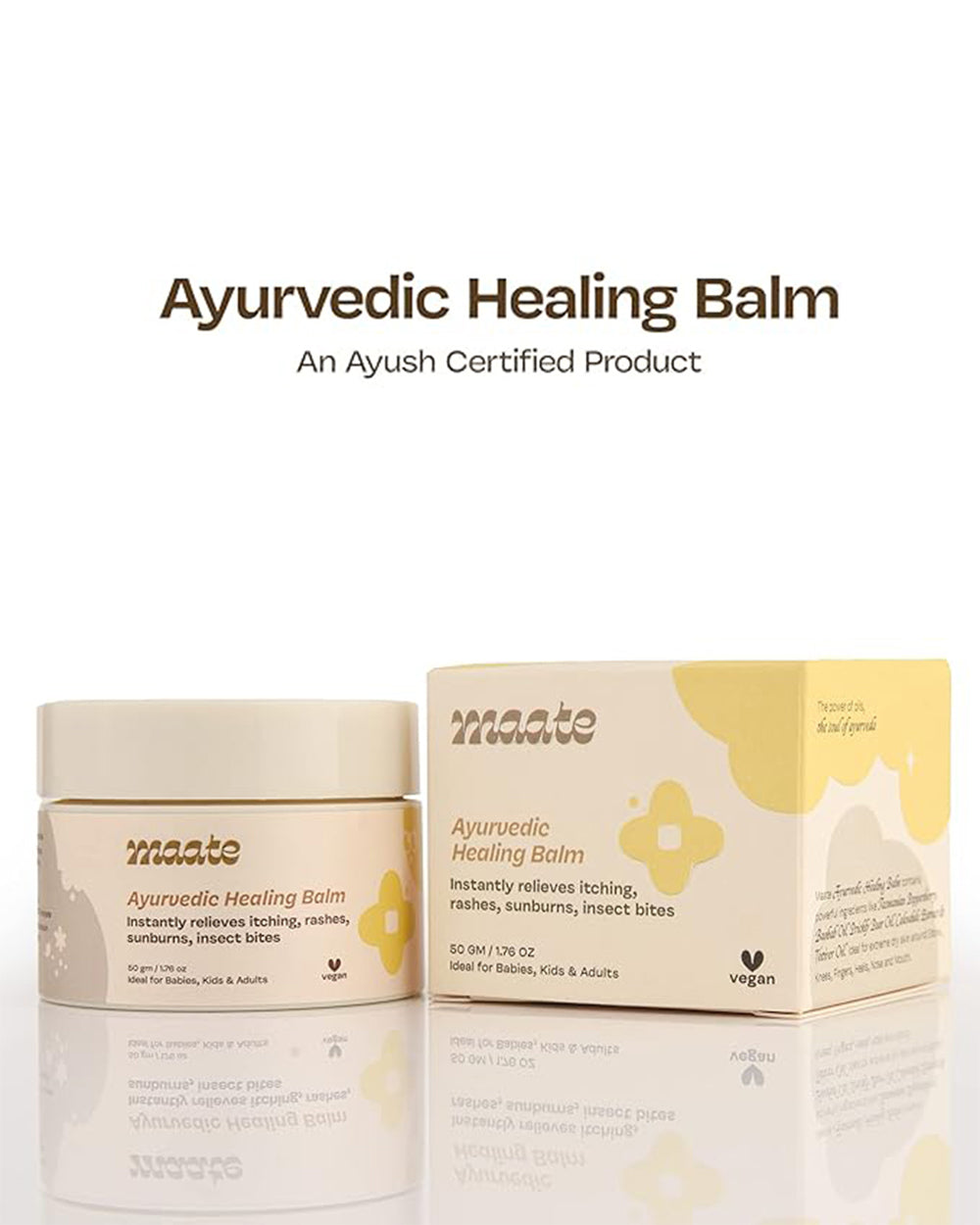 Maate Ayurvedic Healing Balm for Infants-With Eucalyptus & Lavender Oil ...