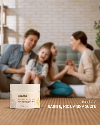 Maate Ayurvedic Healing Balm for Infants-With Eucalyptus & Lavender Oil-For Mosquito Bites, Itching & Rashes