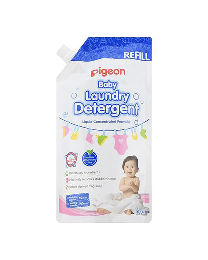 Pigeon Baby Laundry Detergent Liquid-Removes Tough Stains-With Natural Ingredients-Baby Safe-Refill Pack