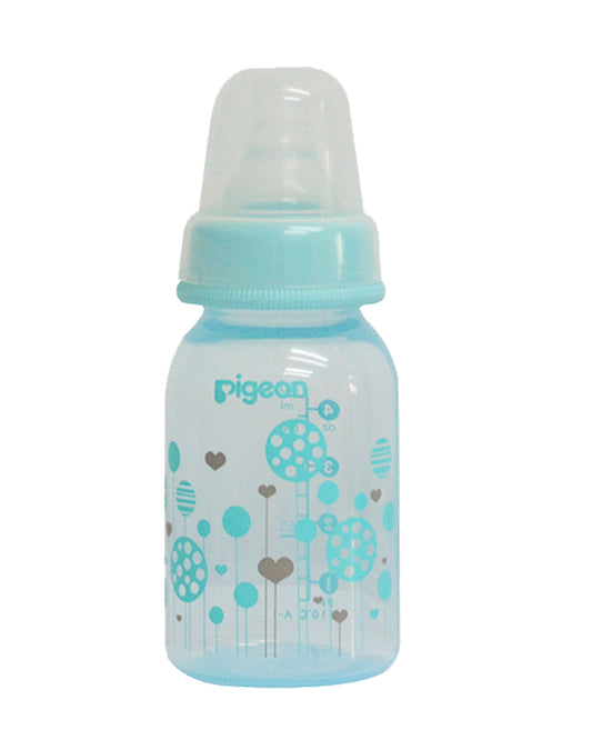 Pigeon Peristaltic Clear Nursing/Feeding Bottle-Anti Colic-120 ml-Blue Abstract-0 to 3M