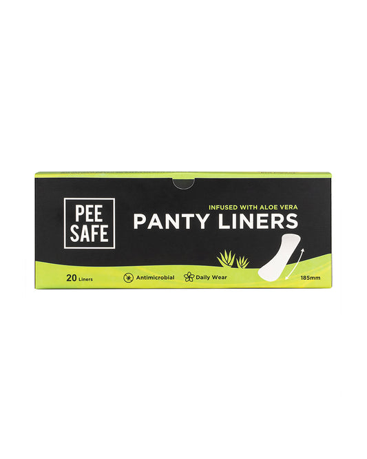 PEESAFE Panty Liners-185mm-For Spotting & Light Flow-Antimicrobial-Infused With Aloe Vera