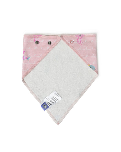 Mi Arcus Triangle Drool Bibs-Mermarizing-Cotton-0 to 12M-Pack of 3-For Infants