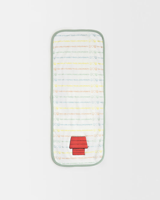 Mi Arcus Peanuts White & Blue Burp Cloth-100% Cotton-Pack of 2-For Infants