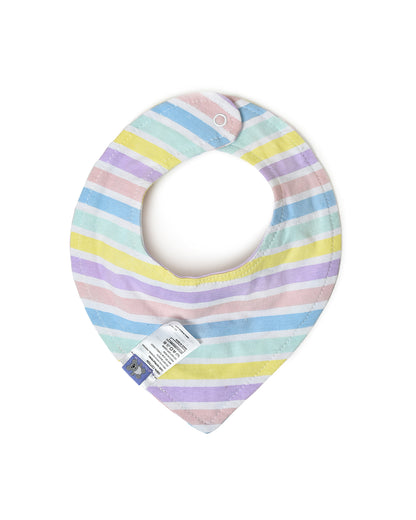 Mi Arcus Kids Drool Bibs-Multicolor-Cotton-0 to 3M-Pack of 5-For Infants