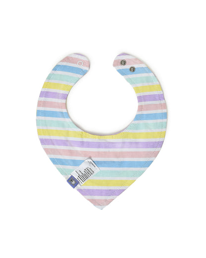 Mi Arcus Kids Drool Bibs-Multicolor-Cotton-0 to 3M-Pack of 5-For Infants