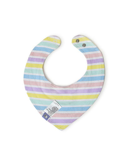 Mi Arcus Kids Drool Bibs-Multicolor-Cotton-0 to 3M-Pack of 5-For Infants
