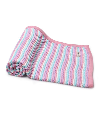 Mi Arcus Pearl Knitted Ultra Soft 100% Cotton Blanket-For Infants