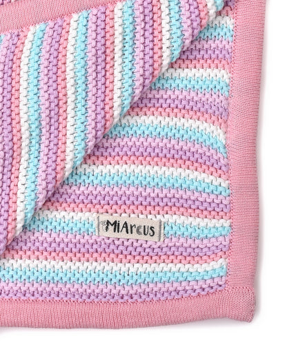 Mi Arcus Pearl Knitted Ultra Soft 100% Cotton Blanket-For Infants