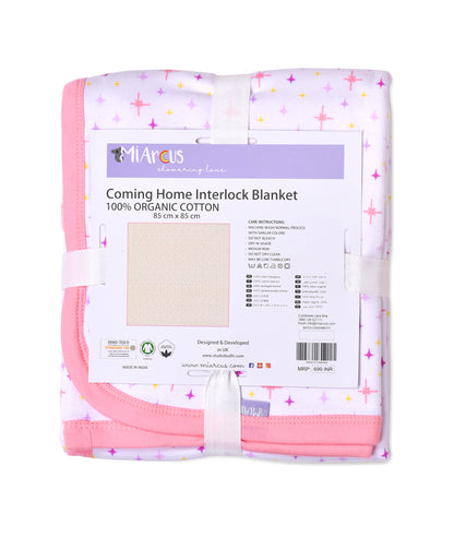 Mi Arcus Coming Home Knitted Ultra Soft Cotton Blanket-Unicorn-For Infants