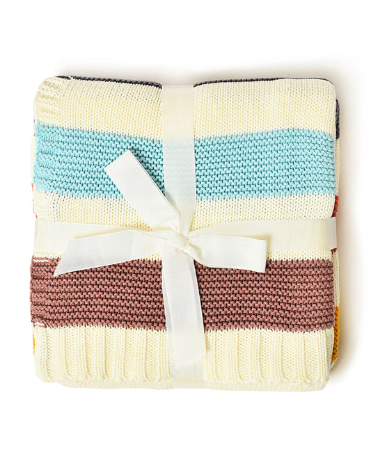 Mi Arcus Kids Ultra Soft 100% Cotton Purl Knitted Blanket-For Infants