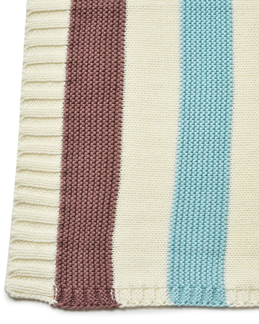 Mi Arcus Kids Ultra Soft 100% Cotton Purl Knitted Blanket-For Infants