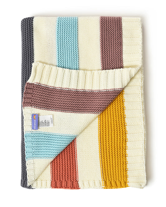 Mi Arcus Kids Ultra Soft 100% Cotton Purl Knitted Blanket-For Infants