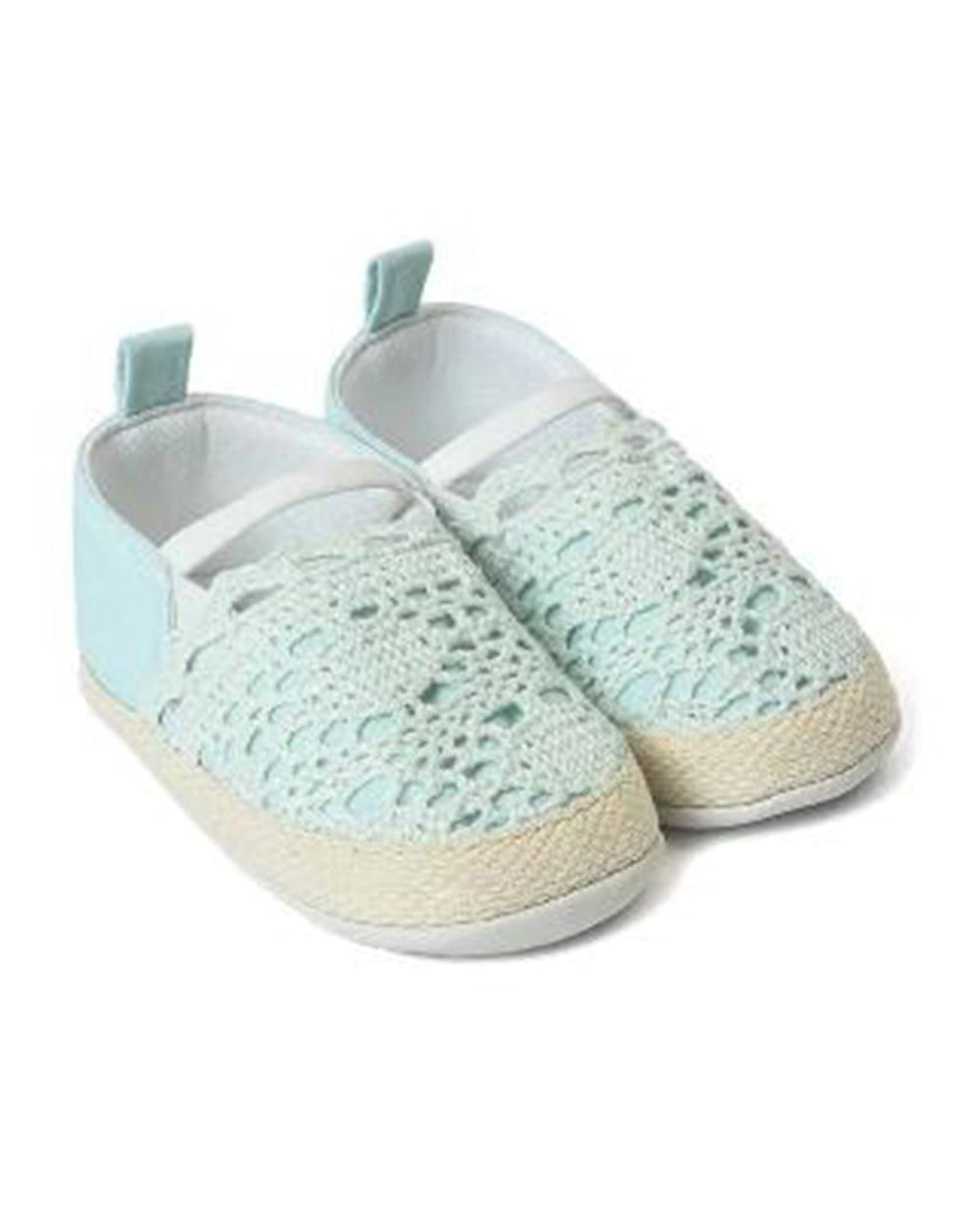 Mi Arcus Blue Crochet Knit Slip On Shoes For Infants-Extra 10% Off ...