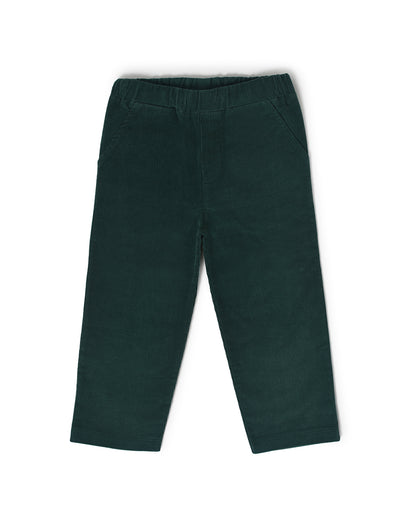 Mi Arcus Misty Green Pants-Solid-Cotton-For Infants