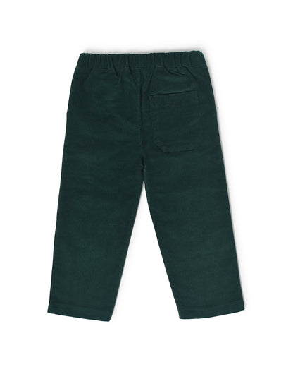 Mi Arcus Misty Green Pants-Solid-Cotton-For Infants