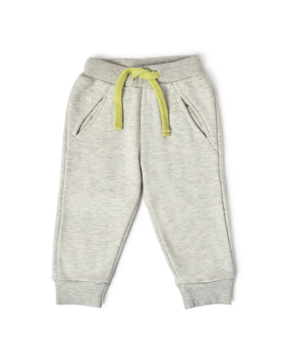 Mi Arcus Grey Joggers-Solid-Cotton-For Infants